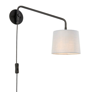 Carlson 1 Light Wall Light - Black