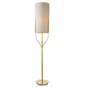 Fraser 1 Light Floor Lamp - Brushed Gold
