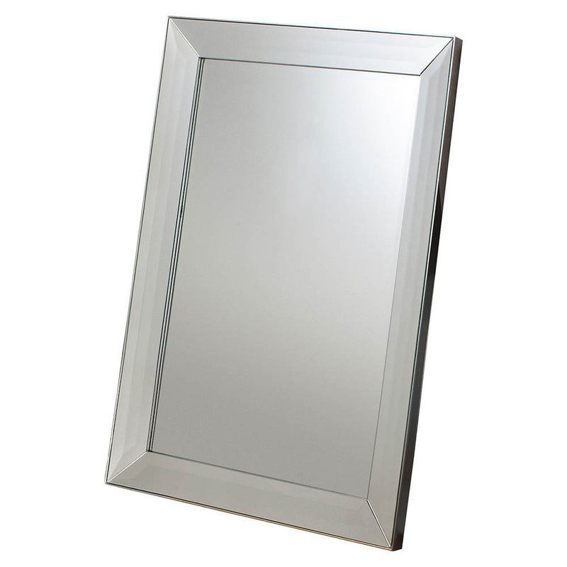 Modena Large Rectangle Wall Mirror - Silver
