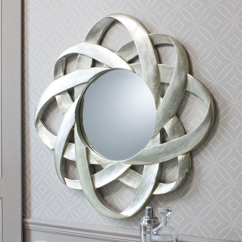 Constellation Medium Starburst Wall Mirror - Silver