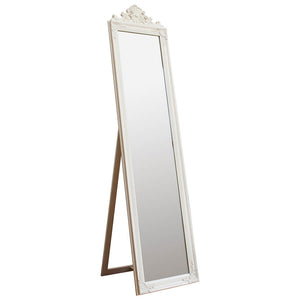 Lambeth Extra Large Rectangle Cheval Mirror - White