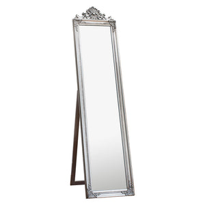 Lambeth Extra Large Rectangle Cheval Mirror - Silver