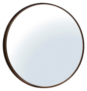 Greystoke Medium Round Wall Mirror - Bronze