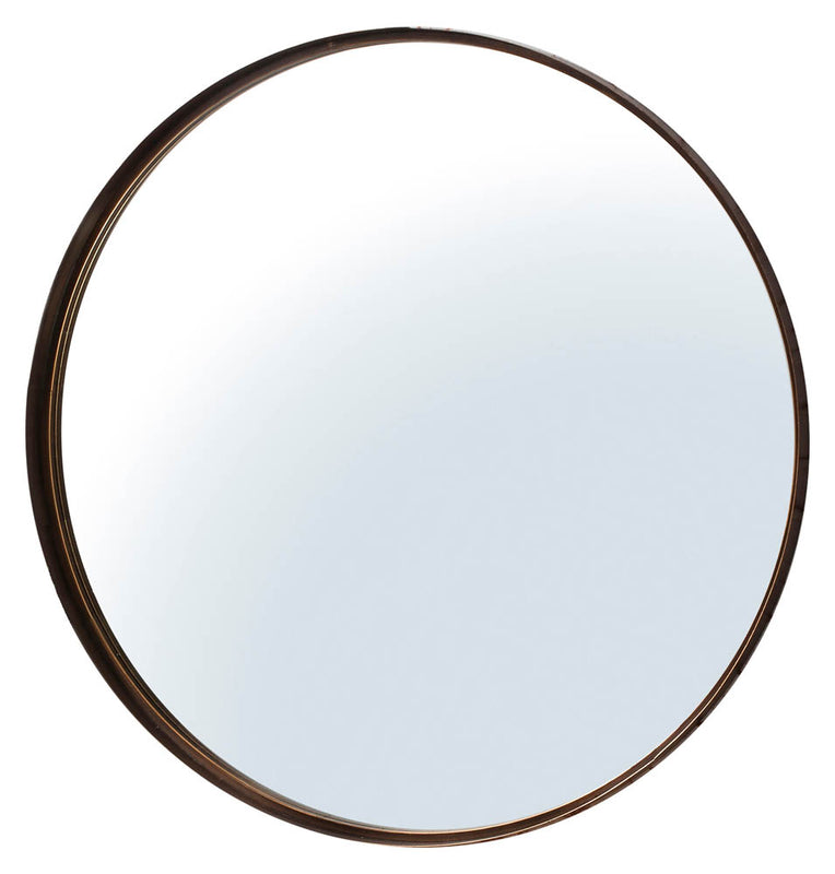 Greystoke Medium Round Wall Mirror - Bronze