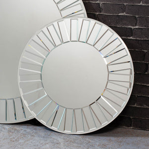 Mondello 61cm Medium Round Wall Mirror - Silver