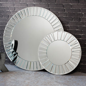 Mondello 61cm Medium Round Wall Mirror - Silver