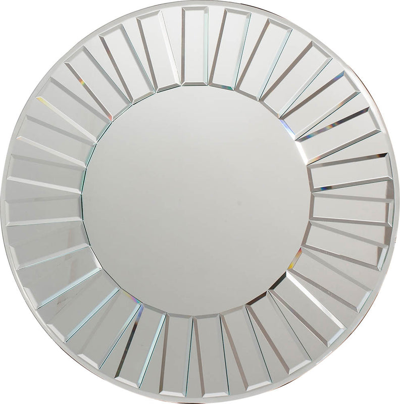 Mondello 61cm Medium Round Wall Mirror - Silver