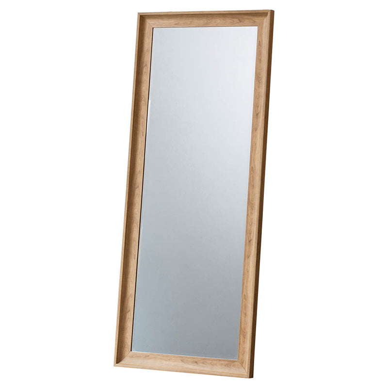Fraser Extra Large Rectangle Leaner Mirror - Light Wood