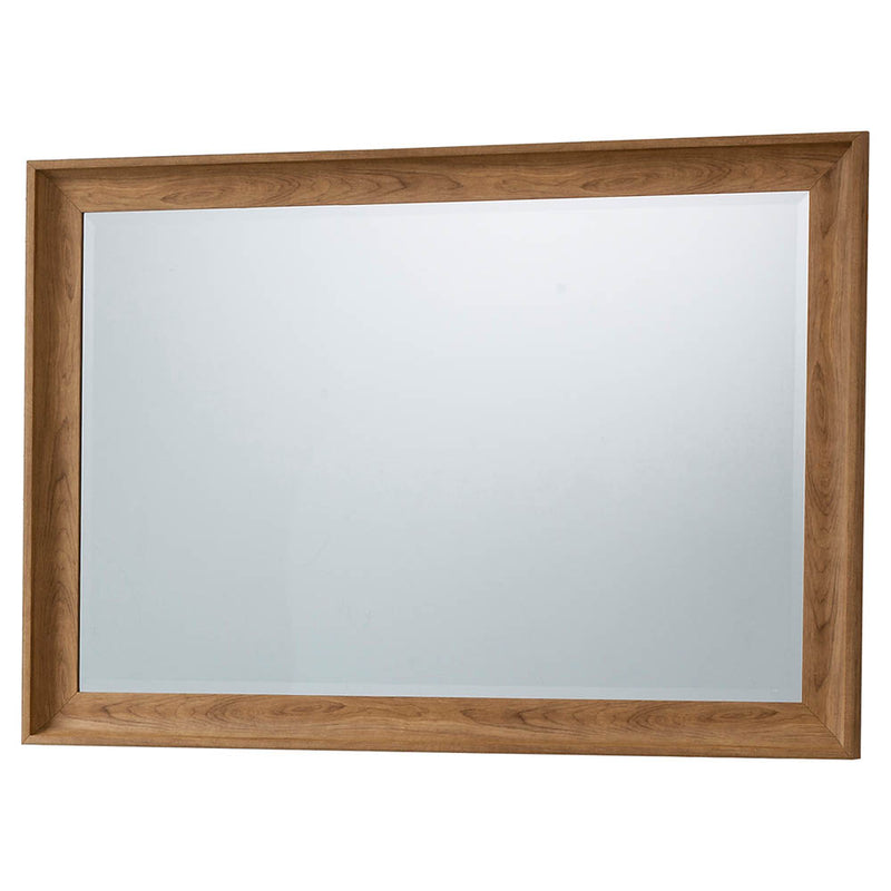 Fraser Large Rectangle Wall Mirror - Light Wood