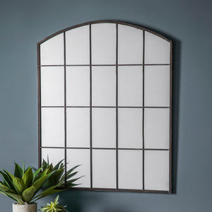 Rockford Medium Arched Wall Mirror - Black