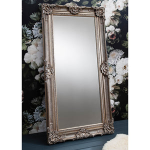Stretton Extra Large Rectangle Leaner Mirror - Silver