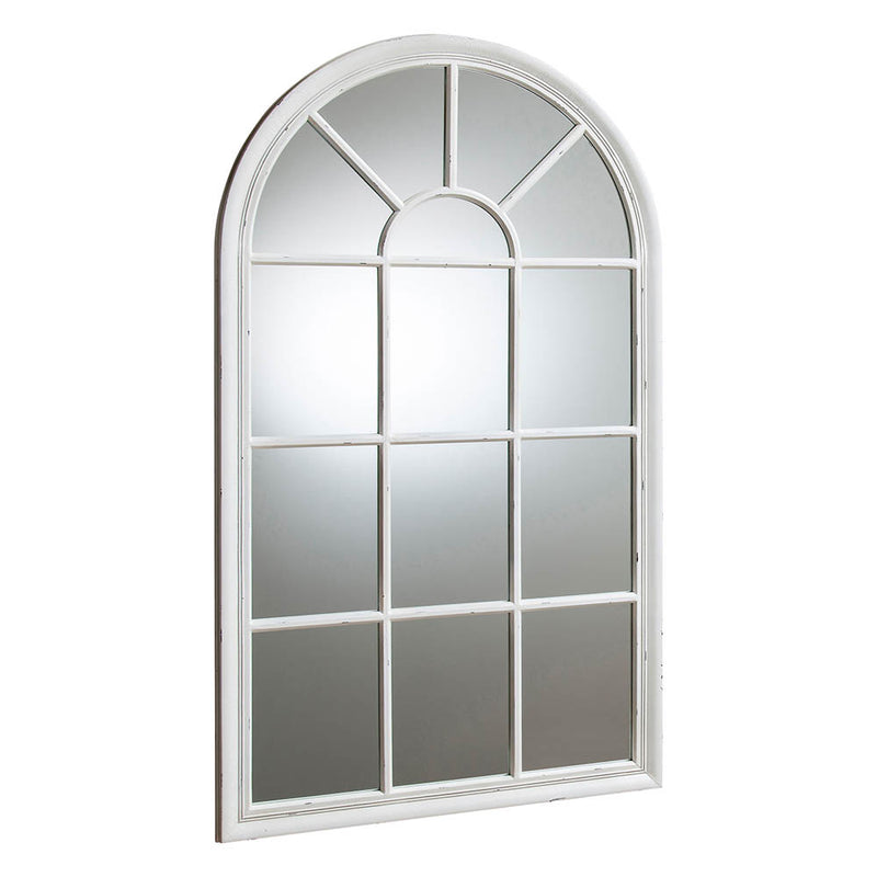 Fulshaw Large Arched Wall Mirror - White