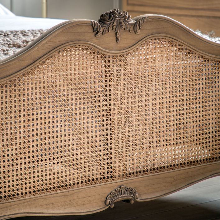 Chic Super King Bed - Weathered