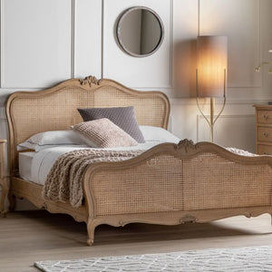Chic Super King Bed - Weathered