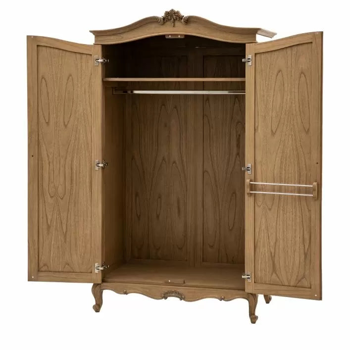Chic Mindi Ash 2 Door Wardrobe - Weathered