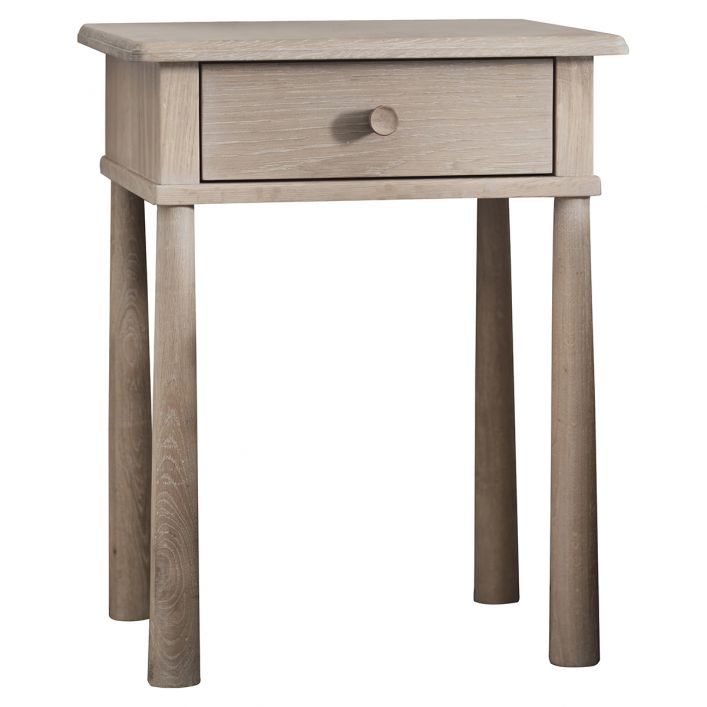 Wycombe Oak 1 Drawer Bedside Table