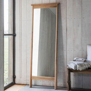 Wycombe Extra Large Rectangle Cheval Mirror - Light Wood