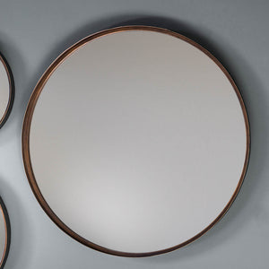 Reading Medium Round Wall Mirror - Bronze (2pk)