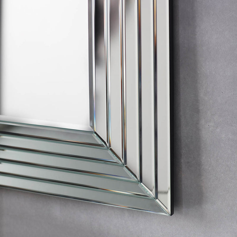 Rawson Large Rectangle Wall Mirror - Silver