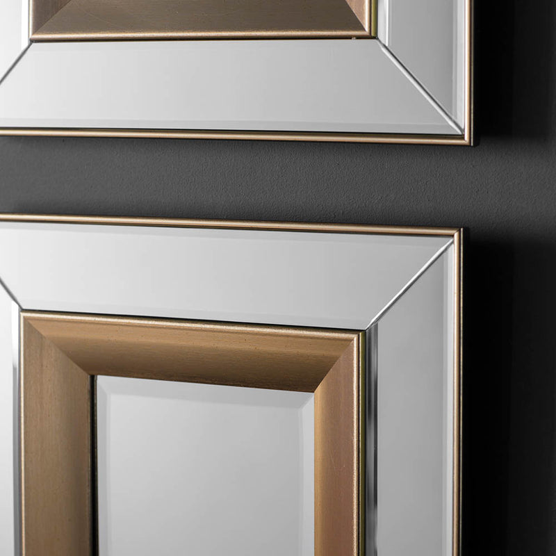 Phantom Small Square Scatter Set Mirror - Gold (4pk)