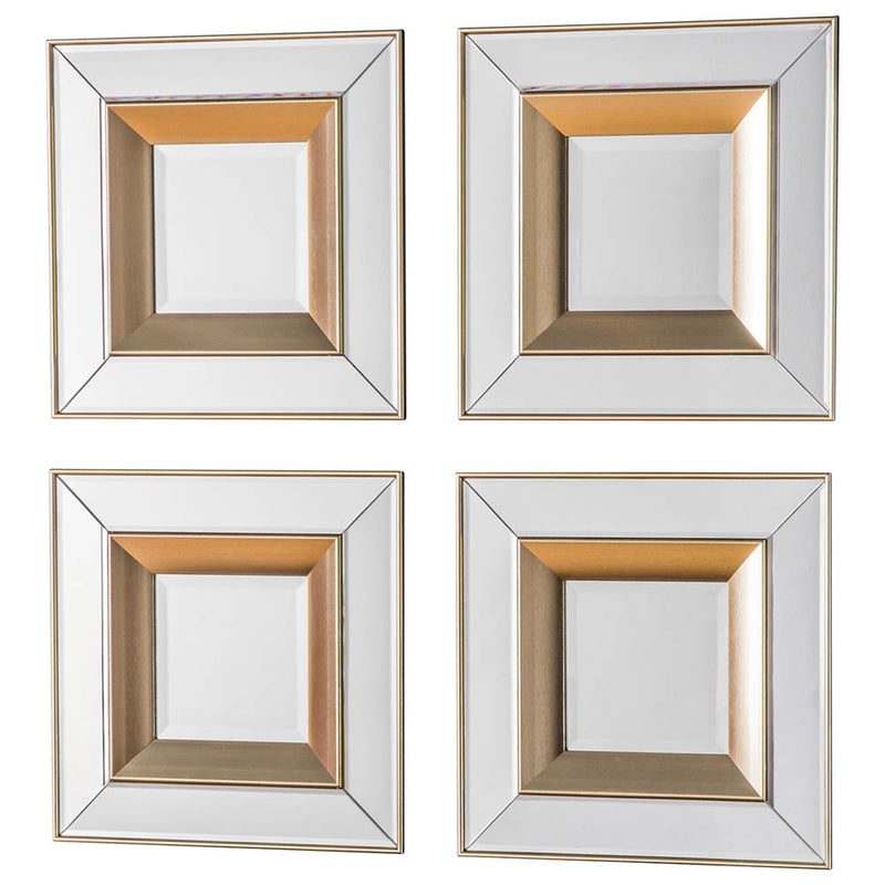 Phantom Small Square Scatter Set Mirror - Gold (4pk)