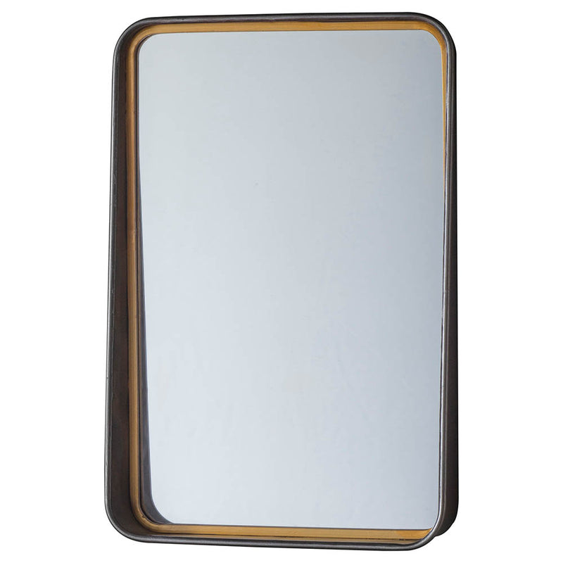 Earl Medium Rectangle Wall Mirror - Black