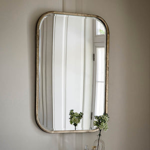 Logan Medium Rectangle Wall Mirror - Champagne