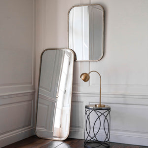 Logan Medium Rectangle Wall Mirror - Champagne