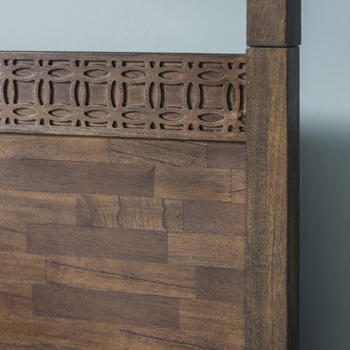 Boho King Size Bed - Brown