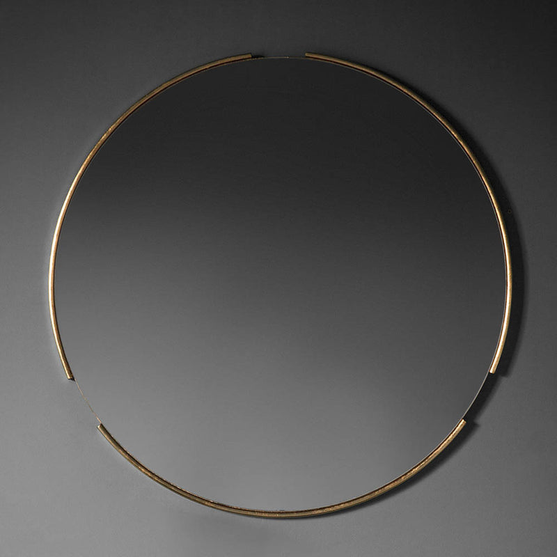 Fitzroy Medium Round Wall Mirror - Gold