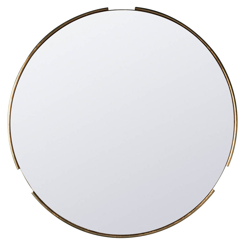 Fitzroy Medium Round Wall Mirror - Gold