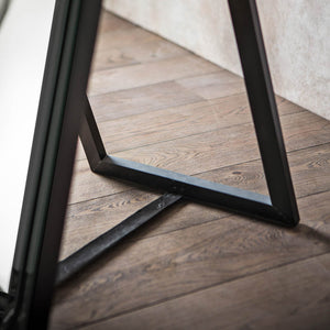 Luna Extra Large Rectangle Cheval Mirror - Black