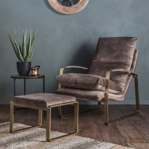 Fabien Footstool - Brown