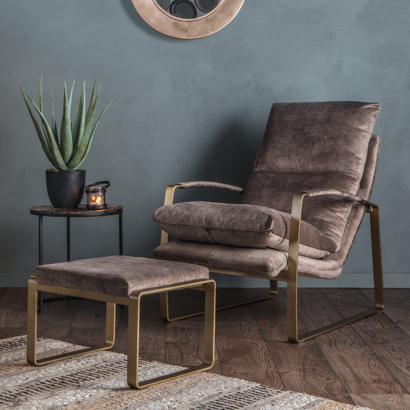 Fabien Footstool - Brown