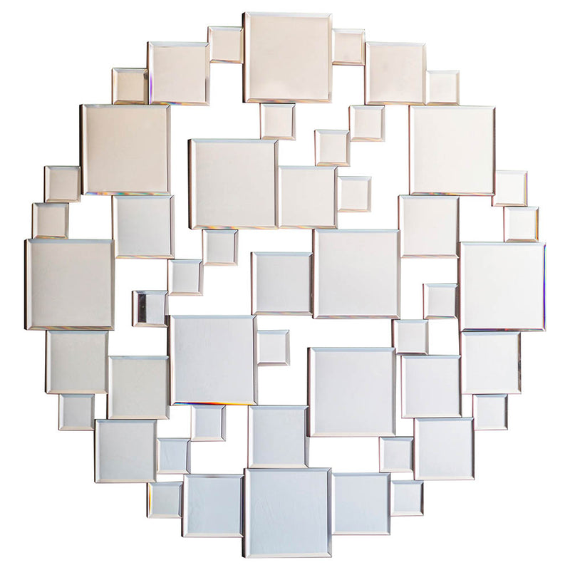 Dawes Medium Round Wall Mirror - Silver