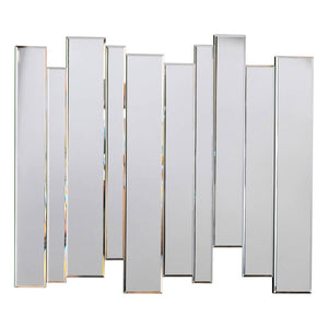 Montessa Medium Rectangle Wall Mirror - Silver