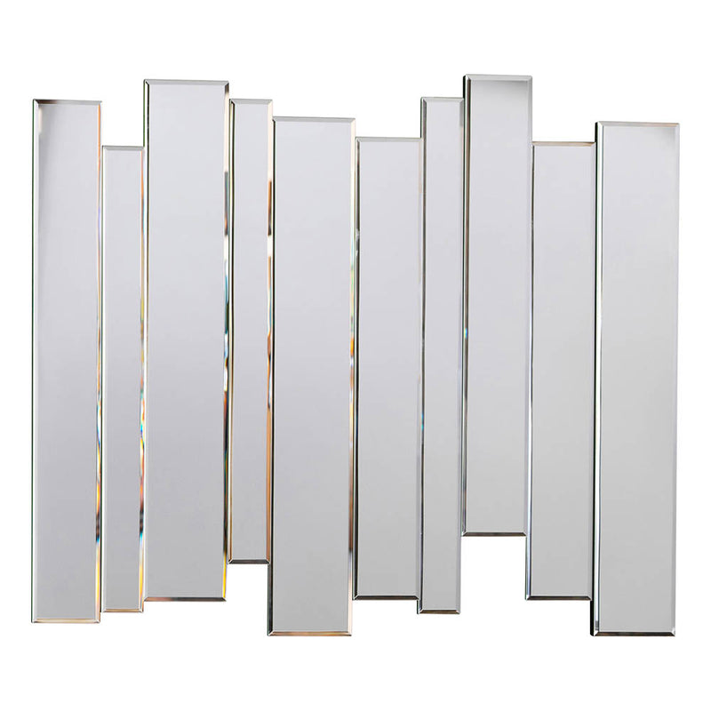 Montessa Medium Rectangle Wall Mirror - Silver