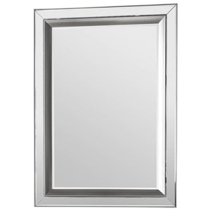 Madrid Large Rectangle Wall Mirror - Silver