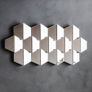 Carina Small Irregular Wall Mirror - Silver