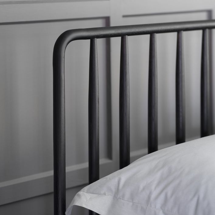 Wycombe Oak Double Bed - Black