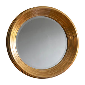 Chaplin Medium Round Wall Mirror - Gold