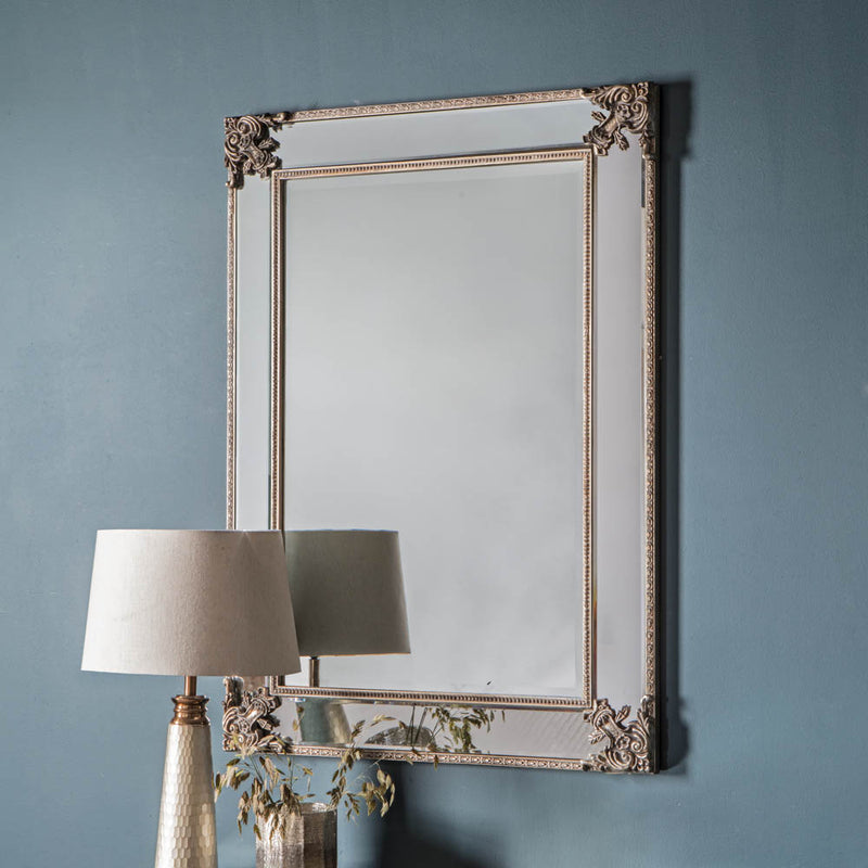 Wilson Large Rectangle Wall Mirror - Champagne