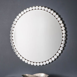 Linz Medium Round Wall Mirror - Silver
