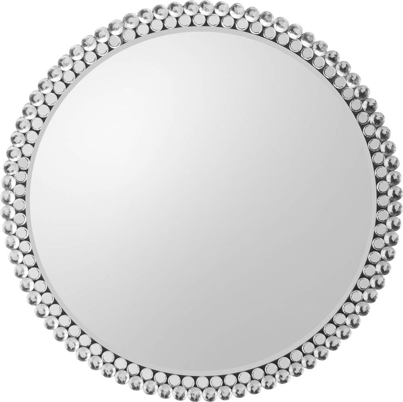 Fallon 80cm Medium Round Wall Mirror - Silver