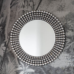 Sharrington Medium Round Wall Mirror - Silver