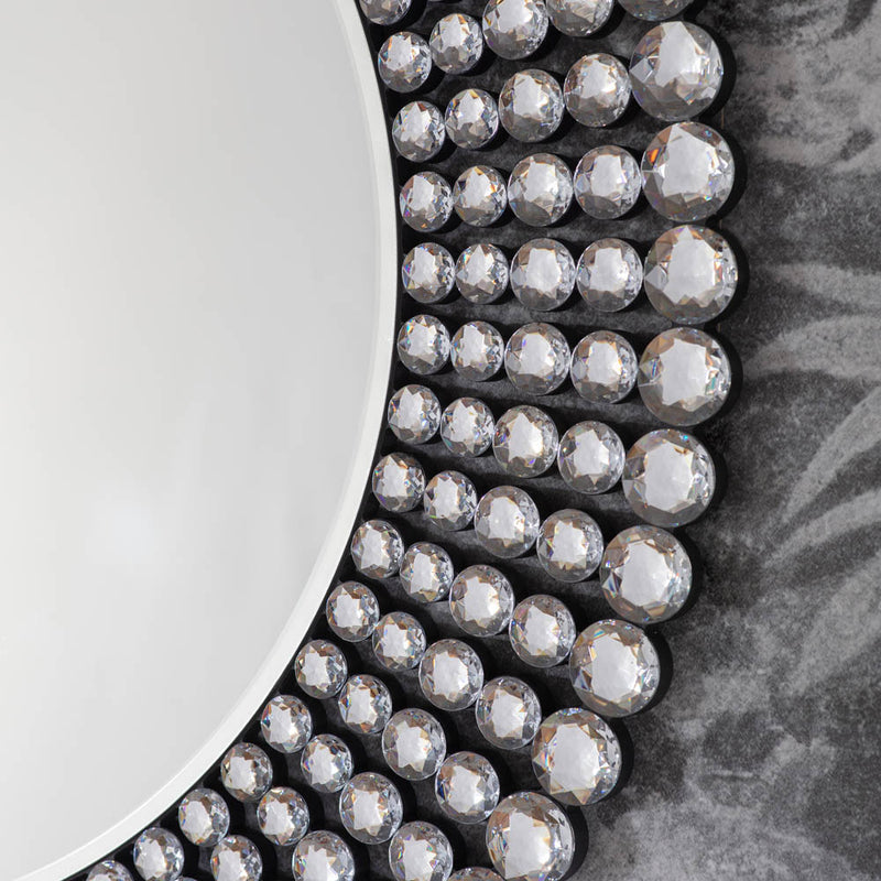 Sharrington Medium Round Wall Mirror - Silver