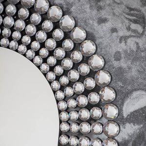 Sharrington Large Oval Wall Mirror - Silver