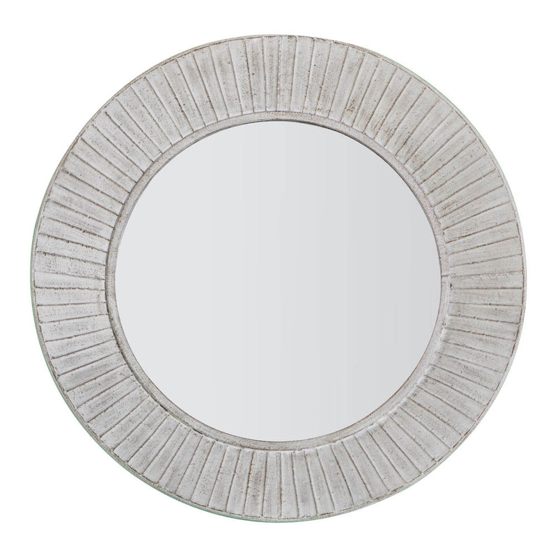 Ramlia Medium Round Wall Mirror - Cream