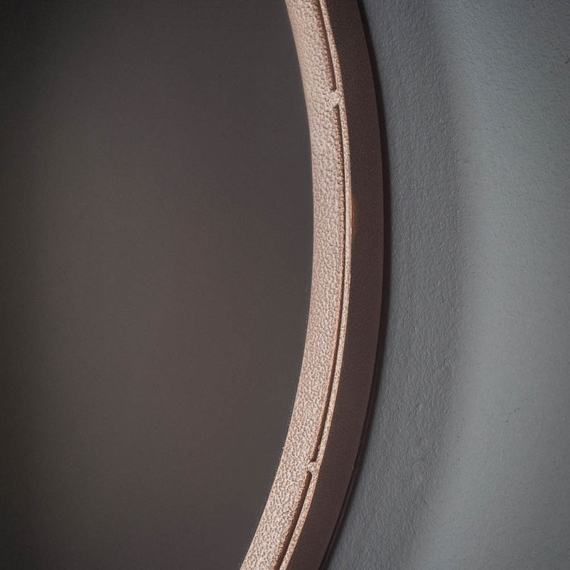 Broadway 91cm Medium Round Wall Mirror - Bronze