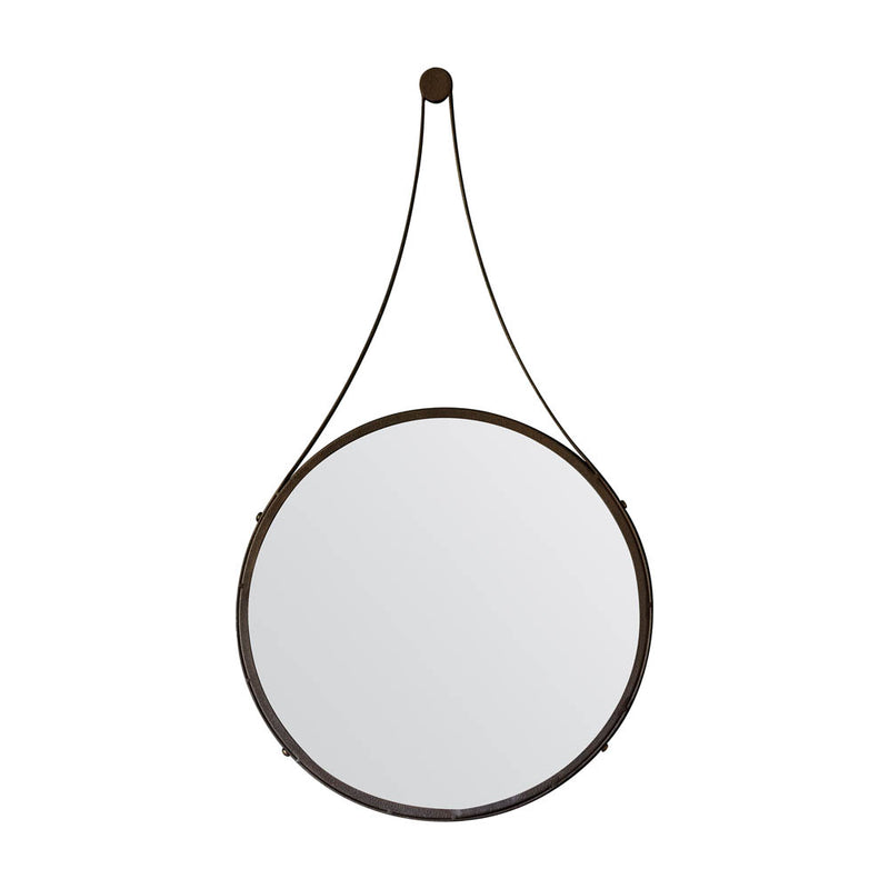 Broadway 91cm Medium Round Wall Mirror - Bronze